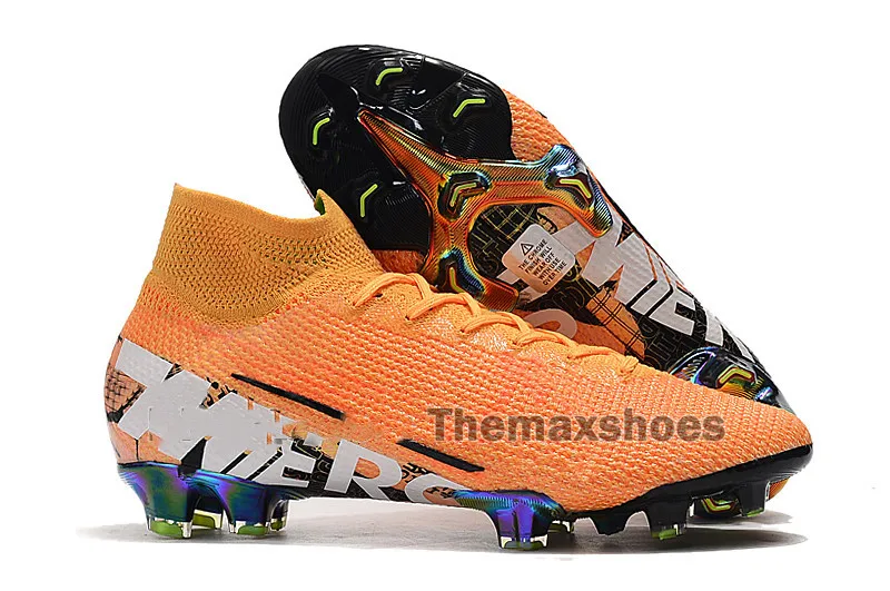 10 Superfly VII 7 360 Elite FG VI CR7 Ronaldo Neymar NJR мужские высокие футбольные бутсы для мальчиков футбольные бутсы Бутсы - Цвет: 10
