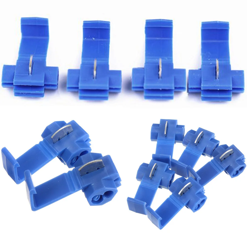 Электрический провод Соединительный кабель обжимные клеммы синий изолированный быстрый фиксатор соединения 16-14 AWG разъемы#0304