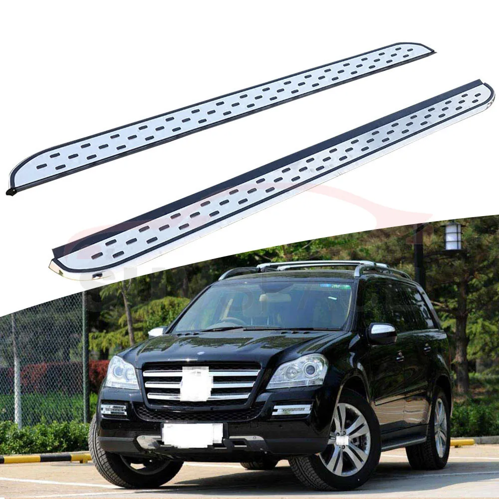 Боковой Шаг подходит для Mercedes Benz X164 GL 2006-2012 Беговая доска nerf бар 2 шт. левый и правый алюминиевый боковой шаг боковая педаль