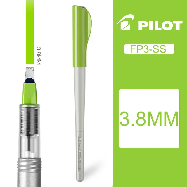 Pilot Duckbill Pen FP3-15-SS специальный художественный шрифт английская каллиграфия ручка специальное искусство Готическая перьевая ручка инструменты для рисования - Цвет: 3.8mm