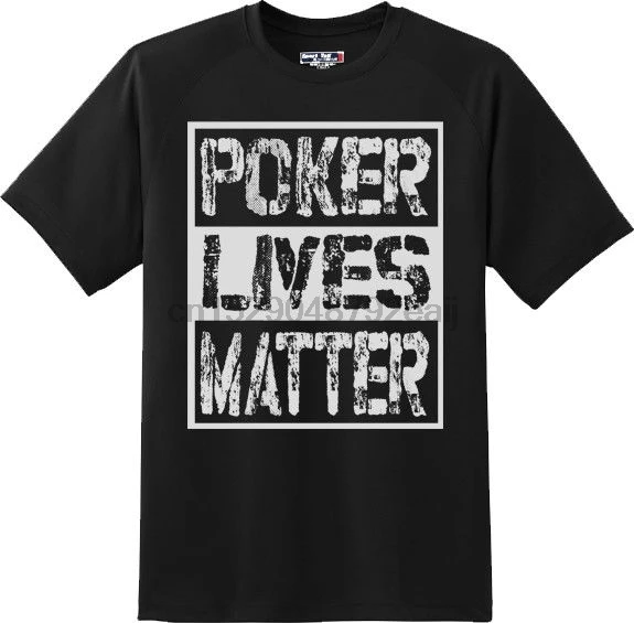 MenStranger Things Print T-Shirts Original Funny Poker Lives Matter Gambling T Shirt New Graphic Teefitness T-Shirt | Мужская одежда