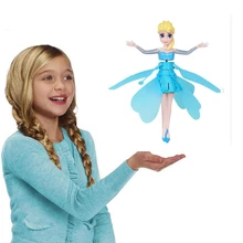 Антиколлизия Индукционная маленькая Анна Принцесса кукольная подвеска Летающая кукла игрушки Мини RC Дрон девочка детский подарок фигурка игрушки