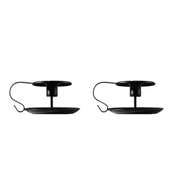 

2pcs Candle Holder Iron Paint Retro Handheld Decorative Candlelight Dinner Wedding Decoration Creative Candle Ornaments