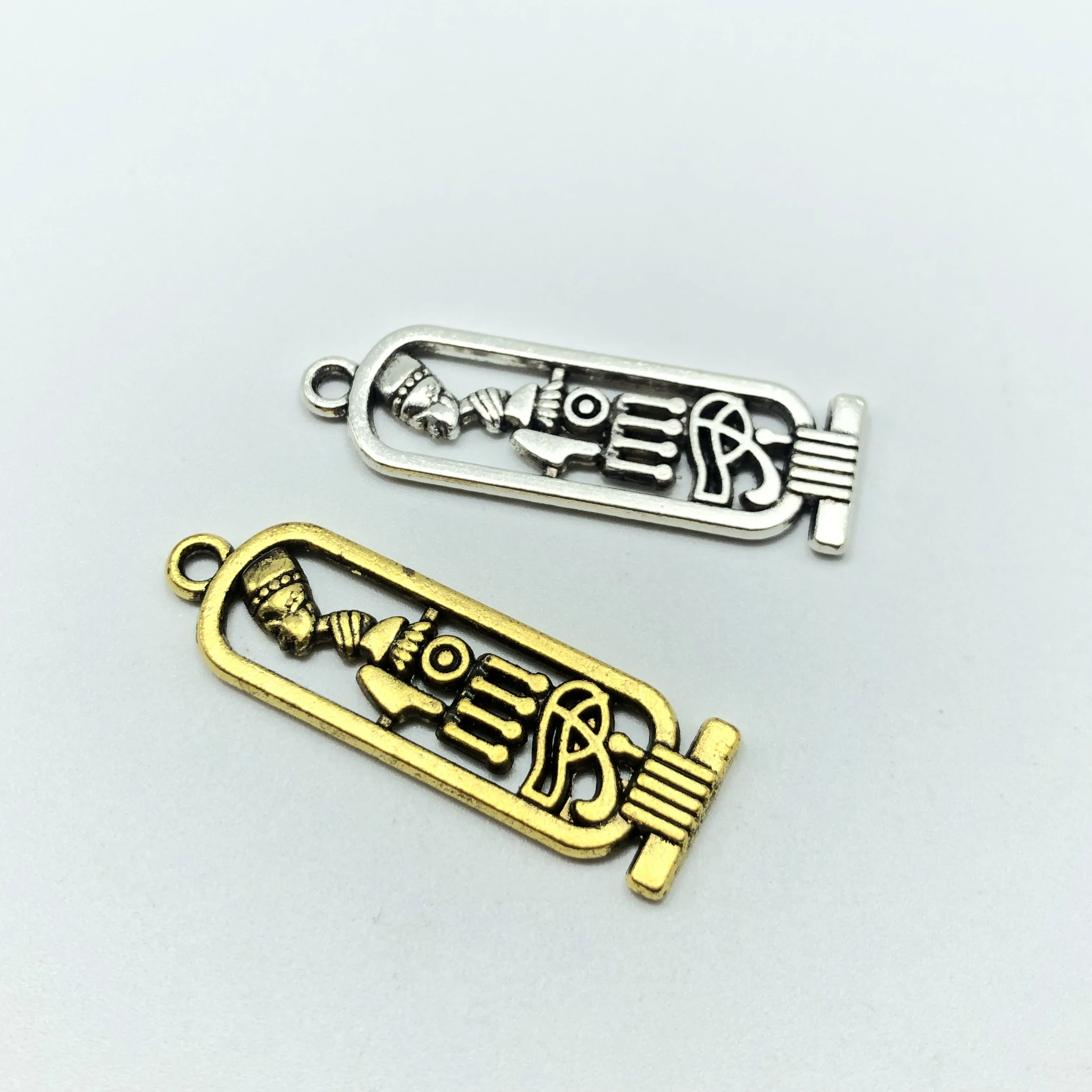 10 шт. египетская Королева Нефертити Подвески Античное золото/серебро DIY аксессуары ручной работы Африканские Подарки для женщин и мужчин