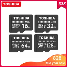 Cartão de memória toshiba micro sd m203 classe 10, 16gb 32gb 64gb 128gb cartão de memória c10 mini sd cartão sdhc sdxc UHS-I tf para smartphone/tv