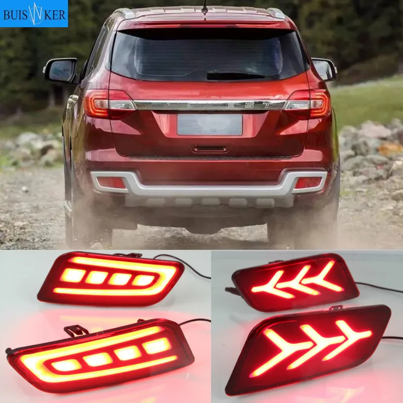 

1 set for ford Everest 2016-2019 LED DRL Rear Bumper tail light fog driving lamp Brake Lights turn Signal lamp