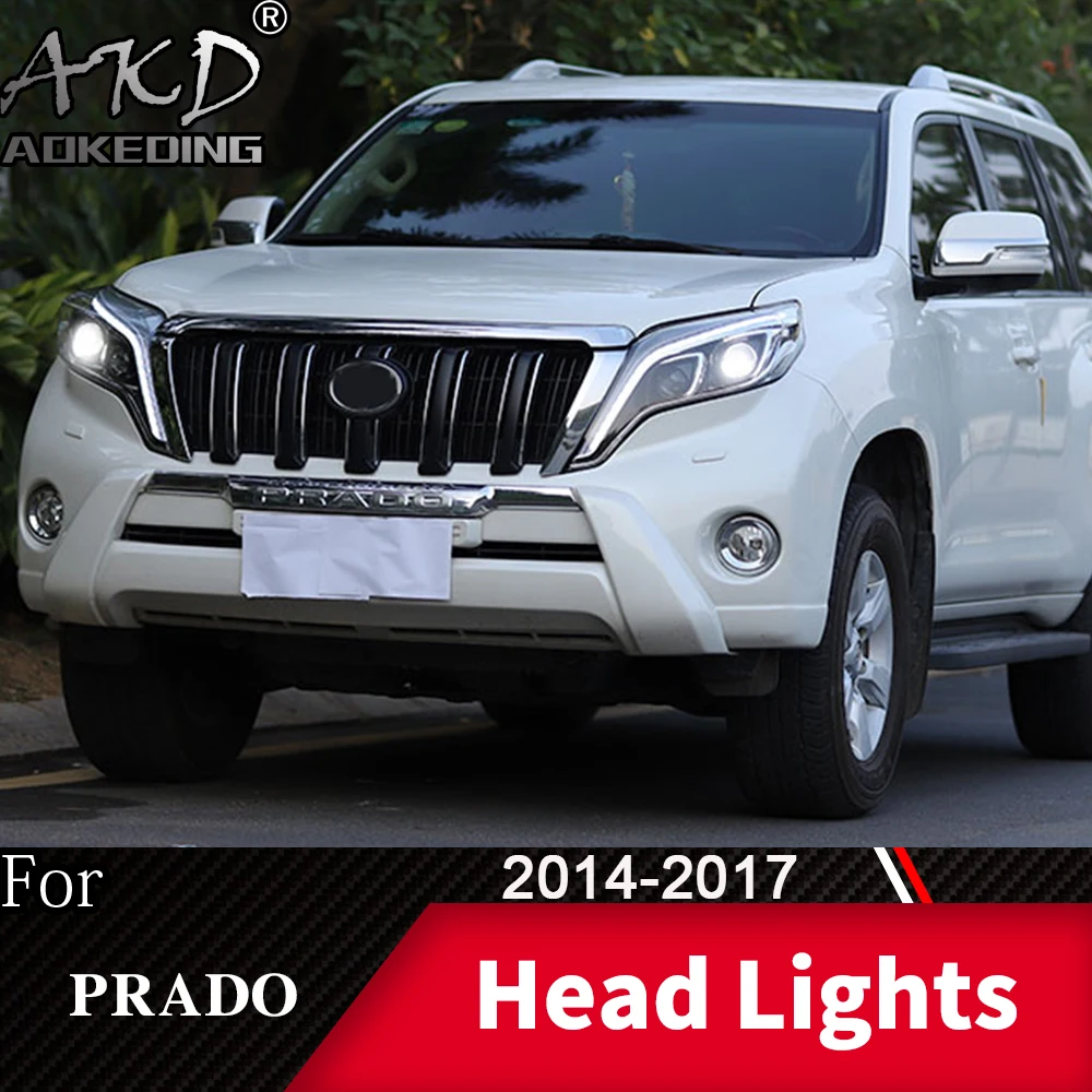 Фара для автомобиля Toyota Prado 2013- Lander Cruiser головной светильник s противотуманный светильник s дневной ходовой светильник DRL H7 светодиодный Биксеноновая лампа для автомобиля