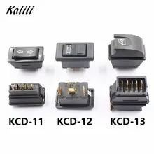 Car Electric Power Window Lifter Controller Control Switch Button Power Window Lifter 5 pins 20A Switches 12cm sockets ityaguy car styling 81258067045 power window lifter switch for man tga tgx 81258067045 81258067098 901 104 002 901104002