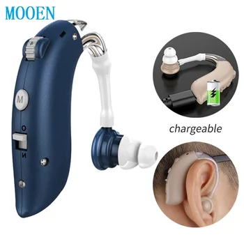 

2020 New Cheap Rechargeable Hearing Aid Mini Device Ear Amplifier Digital Hearing Aids BTE Elderly Ear Care Hearing Amplifier