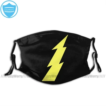 

The Flash Mouth Face Mask JG Lightning Bolt Facial Mask Cool Fashion with 2 Filters for Adult