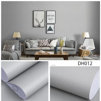 

Pure color modern wallpaper waterproof self adhesive PVC wall paper for home kitchen decoration