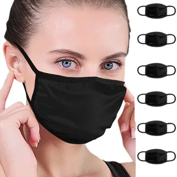 

1//4/6PC Unisex Washable Face Cover Earloop Mouth Cover Windbreak Seamless mascaras Quick-drying Dustproof Keep Toiletry Kits