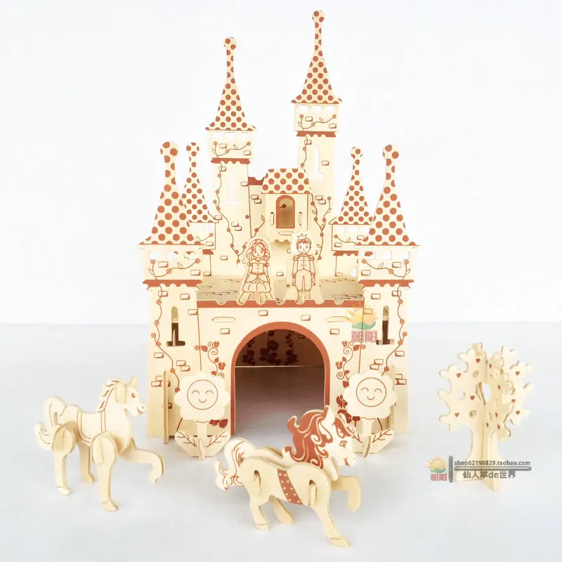 Детские diy игрушки-головоломки для детей 10 лет мальчик и девочка сшивание деревянный замок Пазлы игрушки подарок для детей обучение