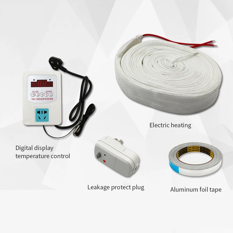 Белый нагревательный кабель против замерзания мороза для защиты от