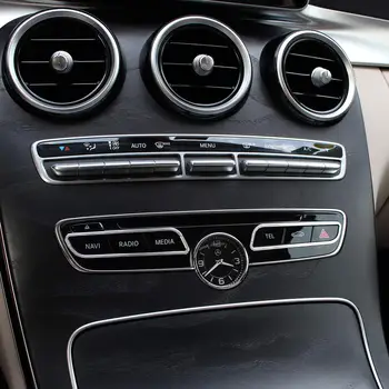 

Aluminum Alloy Central Control Multi-Function Button Trim for Mercedes Benz E C Class W213 W205 GLC X253