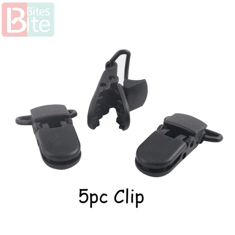 Black Clip Кусачки 20 м/лот, атласные шнуры, 1 мм, сделай сам, нейлоновая веревка, аксессуары и фурнитура, Детские Силиконовые Прорезыватели для зубов, бусы, Детские Прорезыватели - Цвет: Black Clip