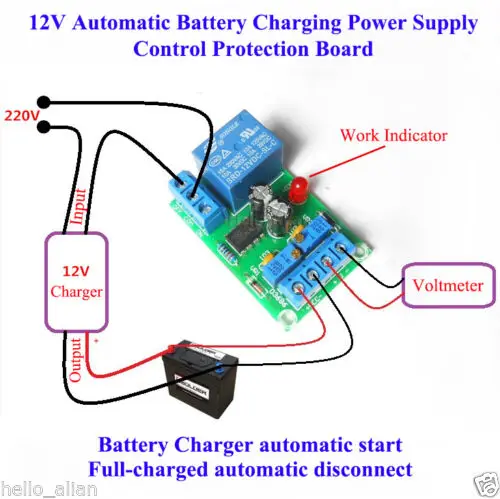 12V Automatic Battery Charging Controller Power Supply Module