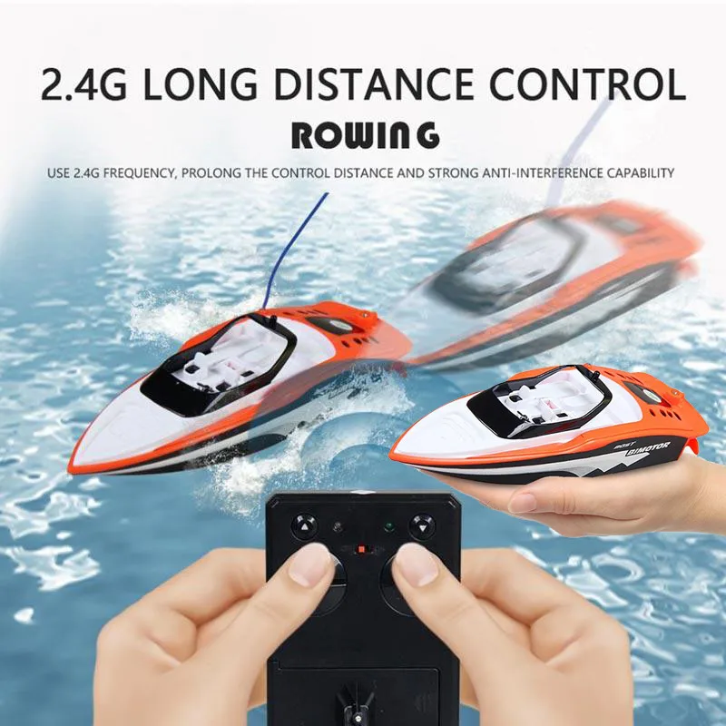 Радиоуправляемая гоночная лодка 2,4 V 4 CH Rc лодки Пластиковые Электрические дистанционное управление Скорость Мини лодка детская игрушка 3392 м