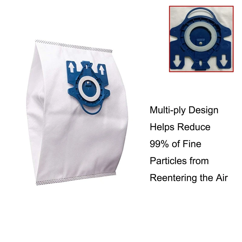 15Pcs Vacuum Cleaner for Miele GN AirClean 3D Efficiency Dust Bags Replace Miele GN Vacuum Cleaner Dust Bag Part