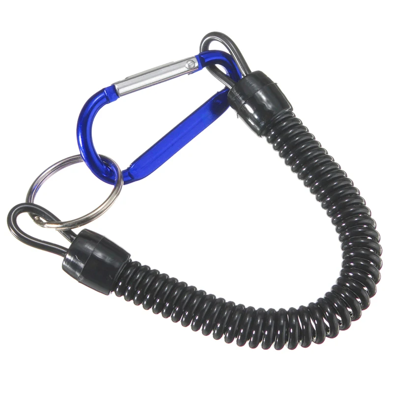 

Fishing Lanyards Boating Ropes Kayak Camping Secure Pliers Lip Grips Tackle Fish Tools Fishing Accessory Carabiner(Blue)