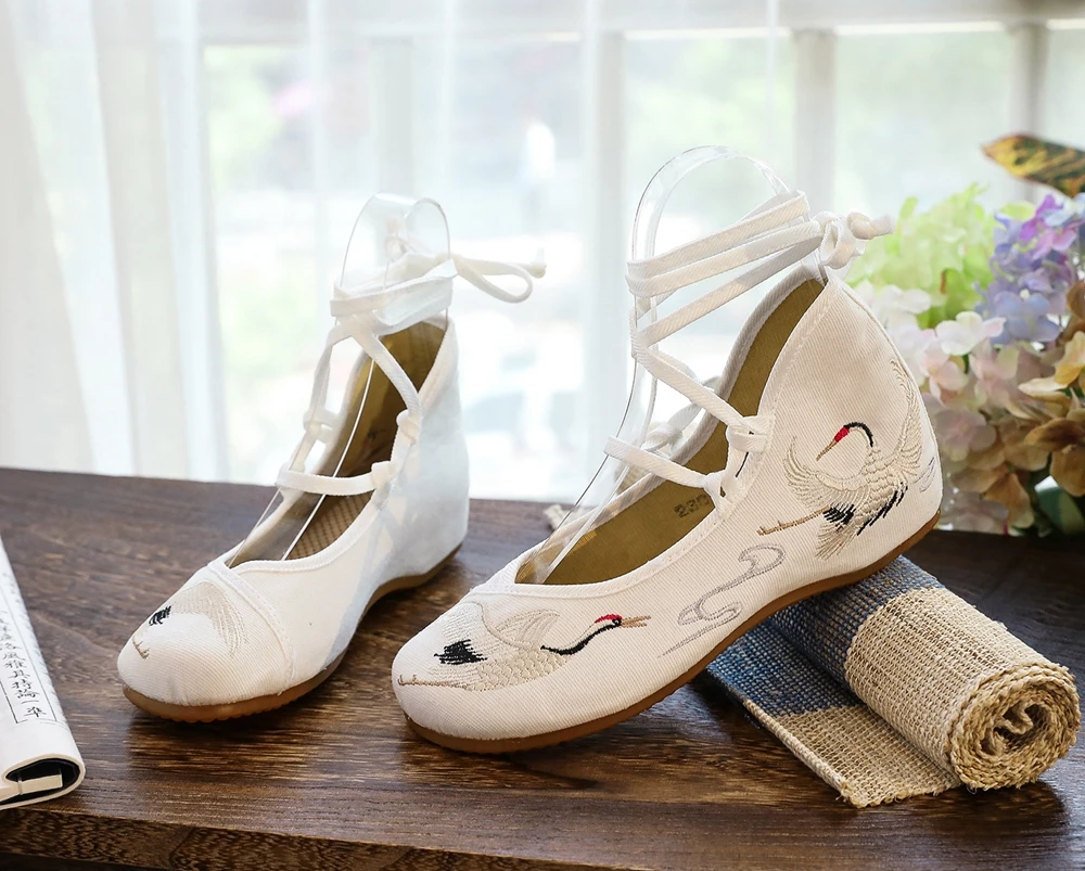 Paperine Crane alla schiava con laccetti e ricami di cicogne - Veowalk 54 Paperine Crane alla schiava con laccetti e ricami di cicogne - Veowalk - immagine 14