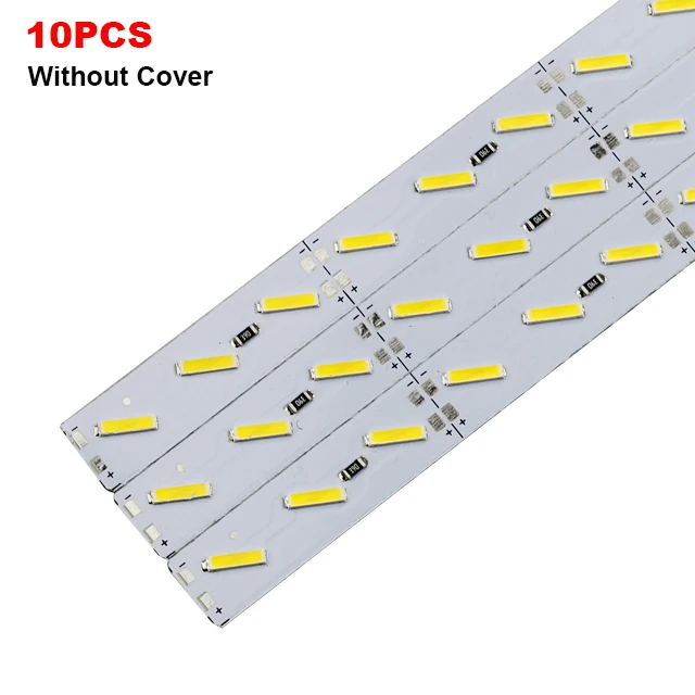 only strip led strip aluminium profile 8520 LED Hard Rigid Bar light 50cm DC12V 36 SMD Aluminum Led Strip light 5pcs / 10pcs - Emitting Color: only strip
