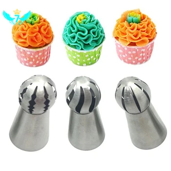 

8Pcs DIY Flower Cake Icing Piping Nozzles Ball Baking Cake Decorating Supplies Kits Cake Decorating Tools Eco-Friendly TOB