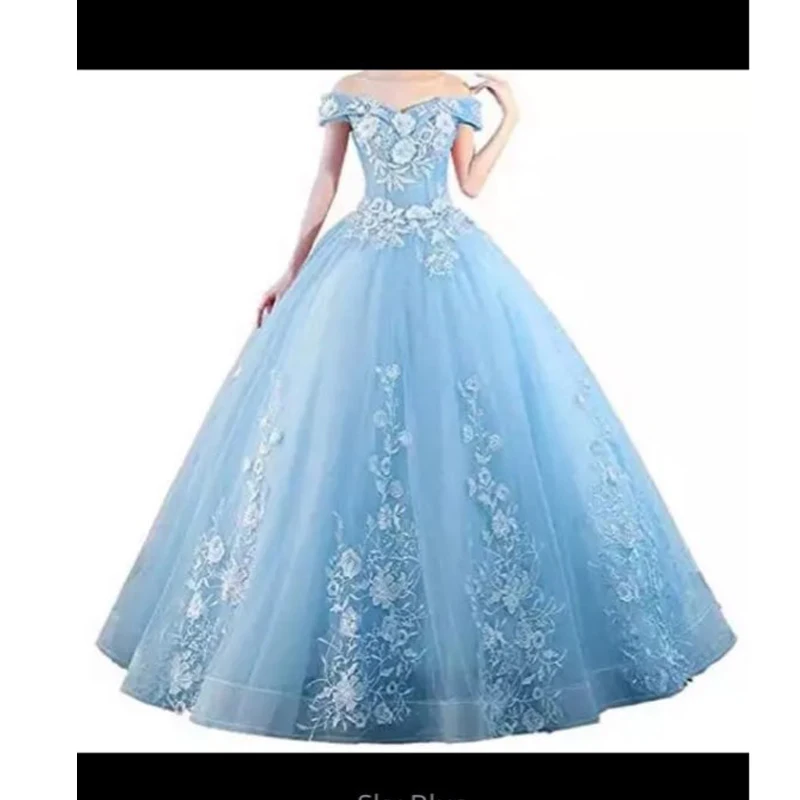 Это YiiYa свадебное платье Элегантное бордовое свадебное платье с вырезом лодочкой вечерние платья с вышивкой длина до пола Vestido de novia CH002 - Цвет: Синий