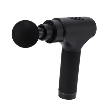 

EM16 Electric Silent Vibration Massager, Muscle Relaxation Fitness Fascia Massager, with 6 Massage Heads(EU Plug)