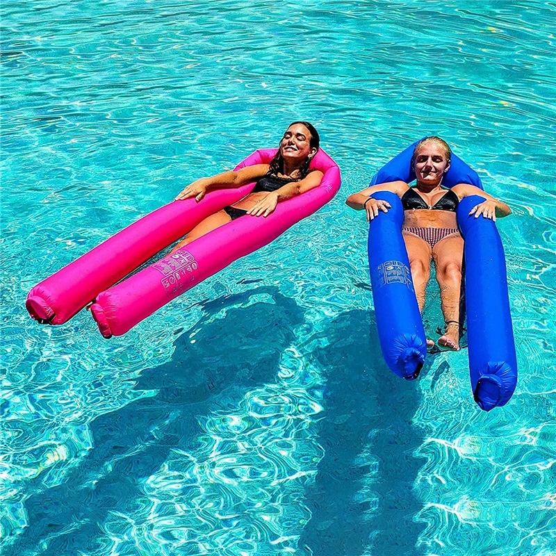 

Inflatable Pool Float Lounger Bed No-Leak Ripstop Fabric Raft Swimming Pools Sea Air Mattresses Sleeping Water Bed Beach Chair