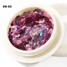 Nails Art Dip порошок для ногтей Блеск для ногтей голографический лак для маникюра сухой хромированный пигмент погружающийся порошок she009