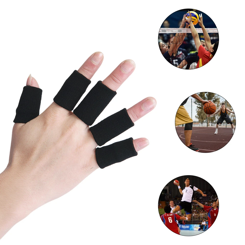 10 шт спортивные эластичные рукава для пальцев поддержка большого пальца