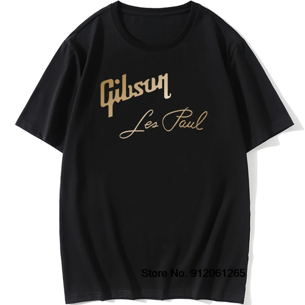 Gibson Les Paul Guitar Music Rock T Shirt Uomo 100% Cotone O-Collo T-Shirt Uomo Manica Corta Magliette Hip Hop Homme Cool Top Tees