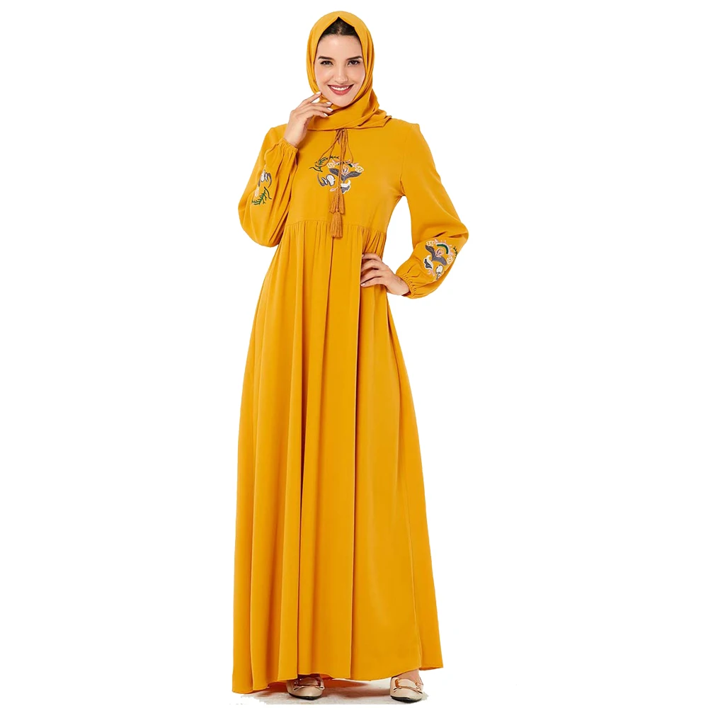 Femmes musulmanes Abaya Longue Hijab Maxi Robe Sukienki caftan gland
