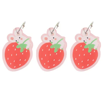 

3PCS Portable Cute Durable Useful Cartoon Ring Notes Pads Vocabulary Cards Notebook Notepad for Home Office School