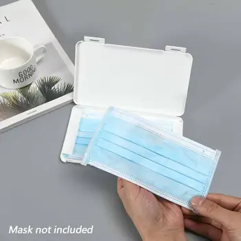 

1PC Portable Dustproof Mask Case Disposable Face Masks Mask Container Storage Disposable Organizer Storage Box C8G2