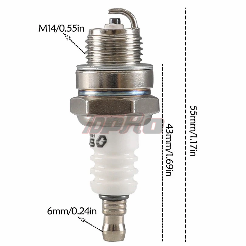 TDPRO газонокосилка 5 шт./10 шт. Свеча зажигания для 2 тактного 47cc 49cc 66cc 80cc мини