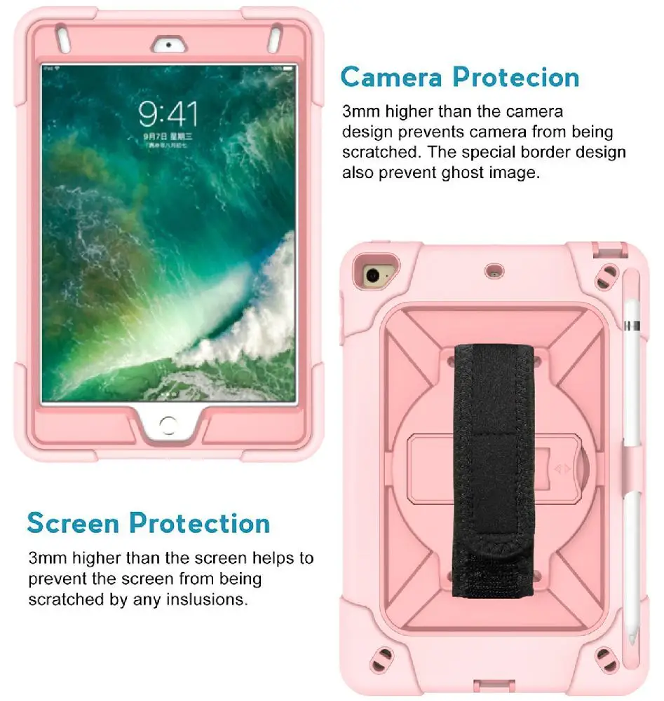 Силиконовый чехол для iPad mini с разноцветным шнуром, ударопрочный пылезащитный чехол для планшета, чехол для Apple iPad mini 4 5