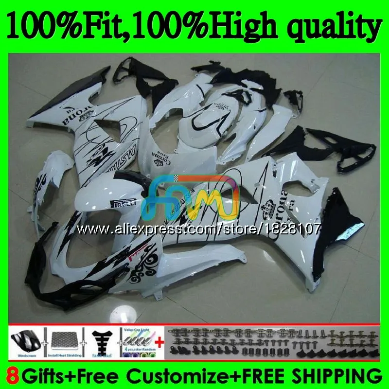 K9 для SUZUKI GSXR-1000 GSXR 1000 09 10 Белый corona 11, 12, 13, 15 и 16 44BS. 6 GSXR1000 2009 2010 2011 2012 обтекатель - Цвет: No. 1