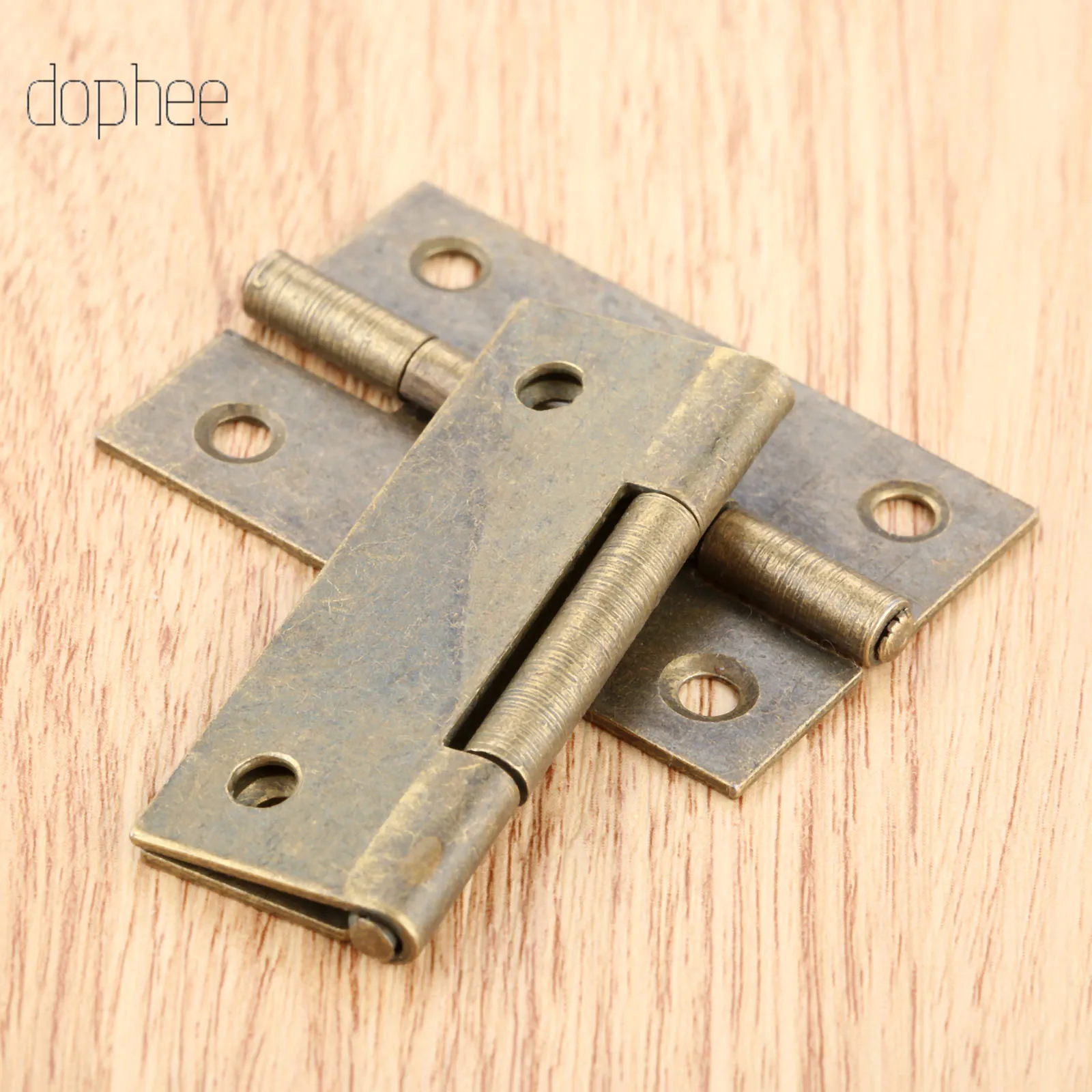 Dophee 2/4/10 шт Мини шкаф с выдвижными ящиками стальной шарнир Медь золотое ожерелье петля 4 небольших петли с отверстиями высокого корпус из качественного цинкового сплава