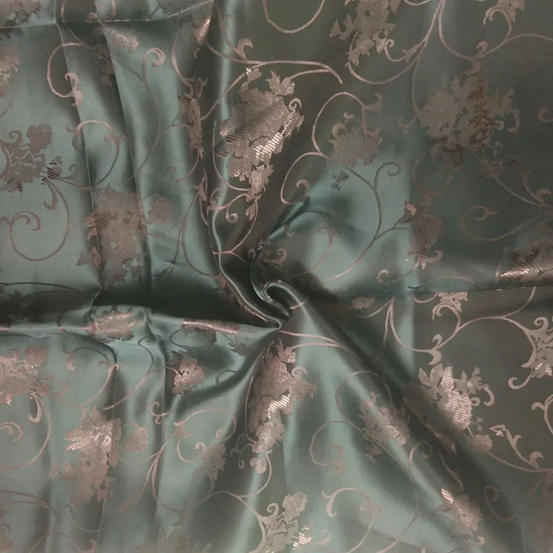 50x135 см Королевский коричневый цветок лилии жаккард полиэстер подкладочная ткань подкладка ткани платье украшение дома