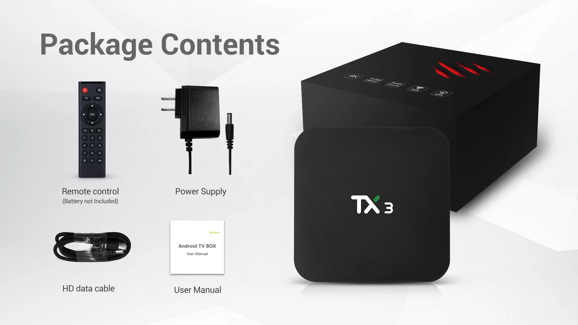 10 шт в упаковке, новая TX3 Android 9,0 ТВ Box Amlogic S905X3 4 ядра, 4 Гб оперативной памяти, 32 Гб встроенной памяти, 64GB Youtube Смарт медиаплеера 8kSet компьютерной приставки к телевизору