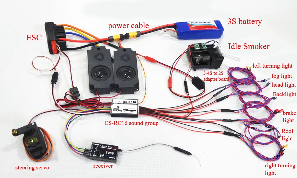 Моделирующий светильник набор звуковых групп/холостой курильщик CSRC16 запасные