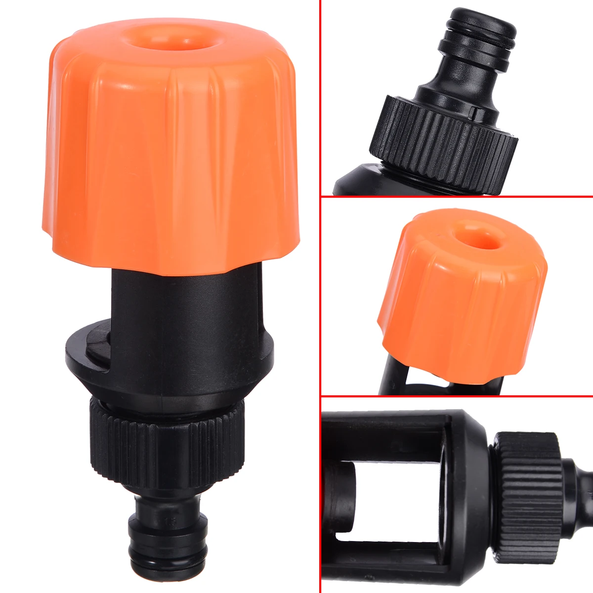 Универсальный соединитель для шланга и смесителя быстросъемный штуцер сада