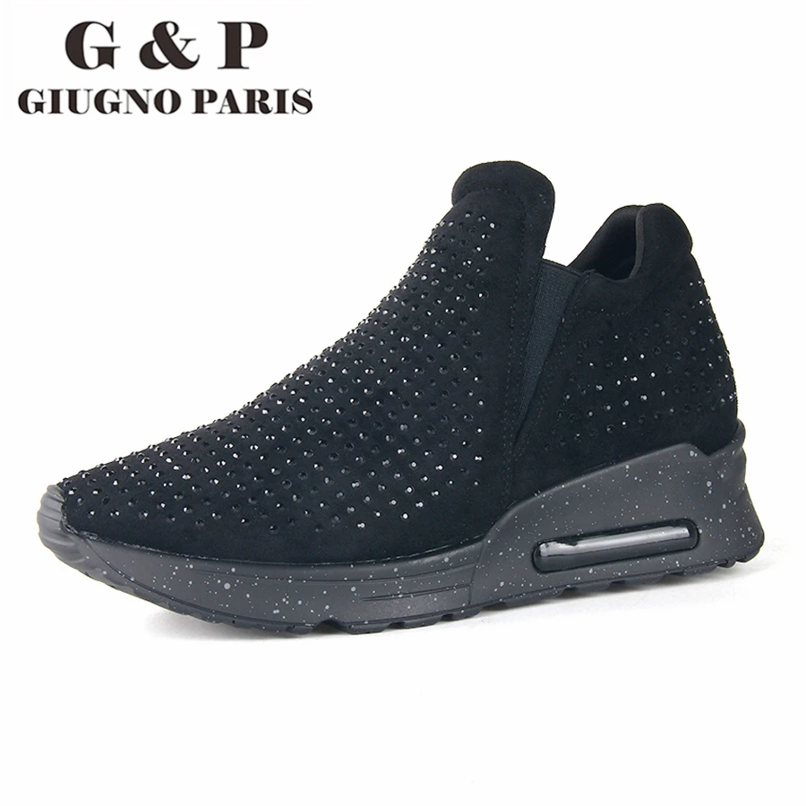 Sneakers Black Platform Luxury Shoes Walking Designers Slip-On Comfortable Running Women