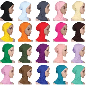 

Muslim Instant Jersey Hijab Underscarf Inner Caps for Islam Woman Girls Foulard Hijaab Bonnet Islamic Ready To Wear Under Scarf