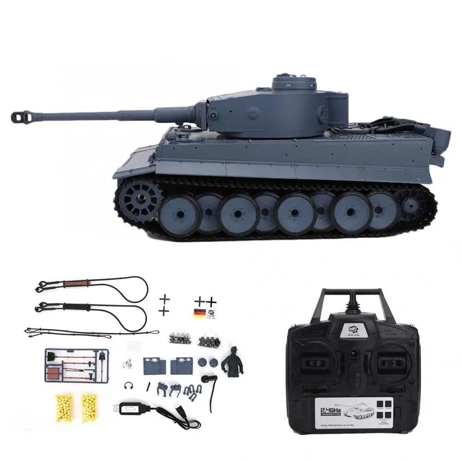 3818-1 GermanTiger HENGLONG 2,4 GHz rc Танк 1:16 немецкий Леопард Тигр 2A6 пульт дистанционного управления 100 метров боевой танк HL 3889-1 World tank 6,0 Edition - Цвет: 3818-1 GermanTiger
