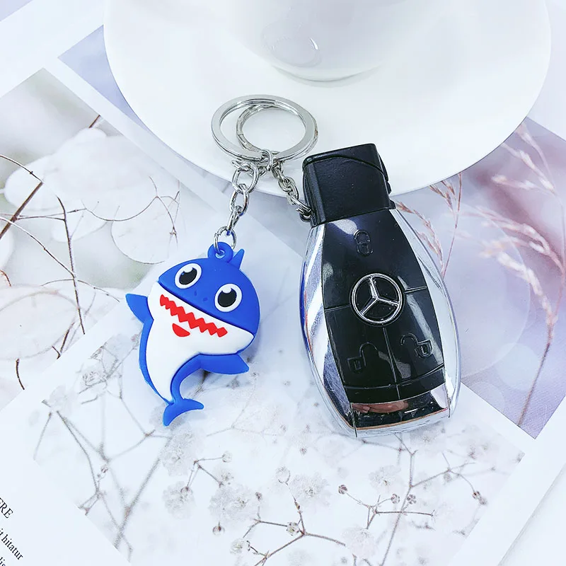 ПВХ мягкий мультфильм акула брелок висячие украшения девушки сумка автомобиль ключ кулон Завод прямых продаж
