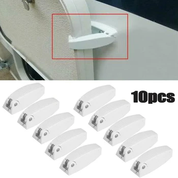 

10 X Baggage Door Catch Camper Trailer Storage Latch Hook Holders Travel Room !