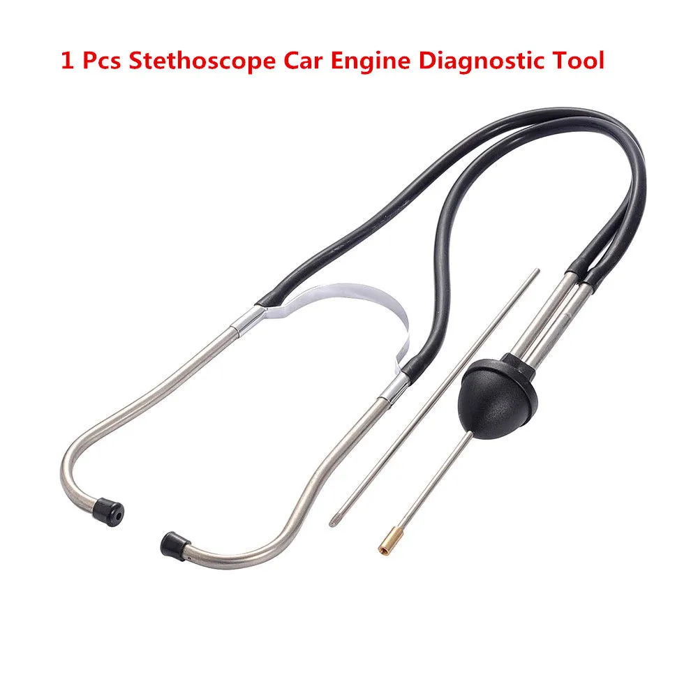 Механика стетоскоп для автомобильных цилиндров автомобильный блок двигателя диагностический автомобильный слуховой инструмент анти-Шокированный прочный хромированная сталь# D